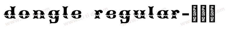 dongle regular字体转换